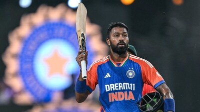 India's Hardik Pandya celebrates after his team's win in the first T20I against Bangladesh. (AFP) India's Hardik Pandya celebrates after his team's win in the first T20I against Bangladesh. (AFP)