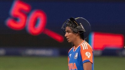 India's captain Harmanpreet Kaur walks as she bats during the ICC Women's T20 World Cup 2024 match against Sri Lanka (AP) India's captain Harmanpreet Kaur walks as she bats during the ICC Women's T20 World Cup 2024 match against Sri Lanka (AP)