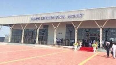 Prime Minister Narendra Modi on Wednesday laid the foundation stone of the new integrated terminal building at the Shirdi Airport in the state via video conferencing. (HT)