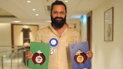 A photo of actor-filmmaker Rishab Shetty A photo of actor-filmmaker Rishab Shetty