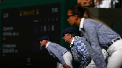 FILE PHOTO: Wimbledon - Line judges during a match (REUTERS)