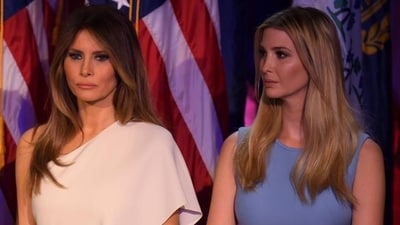 Melania Trump (L) and Ivanka Trump look on as Republican presidential elect Donald Trump speaks during election night at the New York Hilton Midtown in New York on Wednesday. (AFP) Melania Trump (L) and Ivanka Trump look on as Republican presidential elect Donald Trump speaks during election night at the New York Hilton Midtown in New York on Wednesday. (AFP)