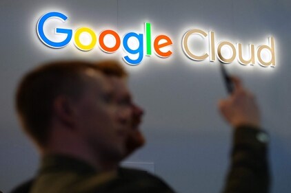 Google Cloud's logo is pictured at the Mobile World Congress (MWC), the telecom industry's biggest annual gathering, in Barcelona on February 27, 2024. (AFP)