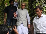 Jammu and Kashmir National Conference (JKNC) winning candidate Omar Abdullah  at his residence in Srinagar, on 08 October 2024. (Photo By Waseem Andrabi /Hindustan Times)