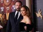 Ben Affleck and member Jennifer Lopez at a premiere for the film This Is Me... Now: A Love Story in Los Angeles, February 13, 2024. (REUTERS/Mario Anzuoni/File Photo)