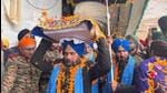 The famous Sikh shrine stands at a height of about 16,000 feet above the sea level. (HT sourced photo)