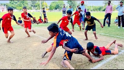 68th block-level school games concluded at Government School, Jandiali, in Ludhiana on Thursday. (Hindustan Times) 68th block-level school games concluded at Government School, Jandiali, in Ludhiana on Thursday. (Hindustan Times)
