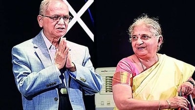 Narayana Murthy and Sudha Murty. Narayana Murthy and Sudha Murty.