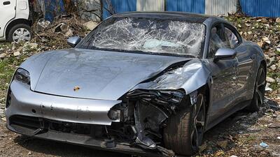 A speeding Porsche driven by the 17-year-old accused had crashed into a motorcycle, killing two persons at Kalyaninagar on May 19, this year. (FILE PHOTO) A speeding Porsche driven by the 17-year-old accused had crashed into a motorcycle, killing two persons at Kalyaninagar on May 19, this year. (FILE PHOTO)