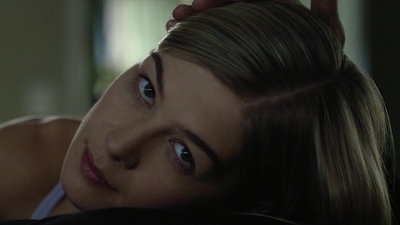 "What are you thinking?": Rosamund Pike as Amy Dunne in a still from Gone Girl (Photo: X)