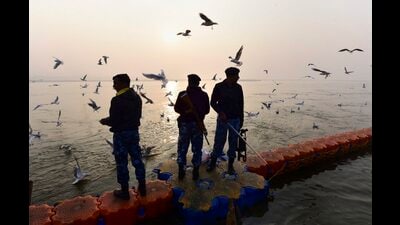 Rapid Action Force in Prayagraj (File)