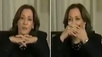 Kamala Harris appears distracted, caught saying ‘it’s a live broadcast’ on hot mic during Hurricane Milton briefing (@CollinRugg/X)
