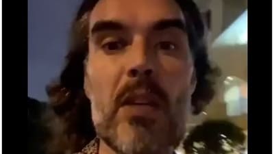 Russel Brand, the British comedian-turned-podcaster, shared a bizarre post on X with a caption -- “From the edge of the hurricane. Finding God in the storm.” Russel Brand, the British comedian-turned-podcaster, shared a bizarre post on X with a caption -- “From the edge of the hurricane. Finding God in the storm.”