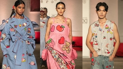 Designer Aneeth Arora celebrated 15 years of Péro with Hello Péro inspired by Kitty White. Designer Aneeth Arora celebrated 15 years of Péro with Hello Péro inspired by Kitty White.
