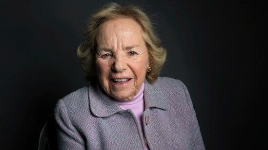 Ethel Kennedy, from the film "Ethel," poses for a portrait during the 2012 Sundance Film Festival on Sunday, Jan. 22, 2012, in Park City, Utah. (AP)