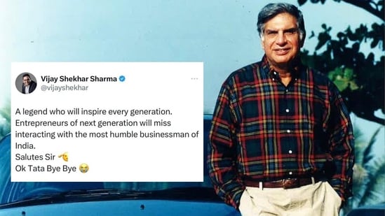 Vijay Shekhar Sharma faced backlash for his tribute to Ratan Tata, leading him to delete the post.