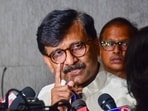 Shiv Sena (UBT) leader Sanjay Raut speaks with the media in Mumbai. 
