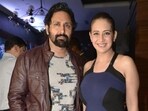 Preeti Jhangiani with husband Parvin Dabas Preeti Jhangiani with husband Parvin Dabas