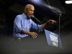 Former US President Barack Obama speaks as he campaigns for US Vice President and Democratic presidential candidate Kamala Harris in Pittsburgh, Pennsylvania, on October 10, 2024. Former US President Barack Obama speaks as he campaigns for US Vice President and Democratic presidential candidate Kamala Harris in Pittsburgh, Pennsylvania, on October 10, 2024.