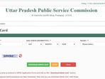 UPPSC admit card 2024 for Technical Education Lecturer released (uppsc.up.nic.in, screenshot)
