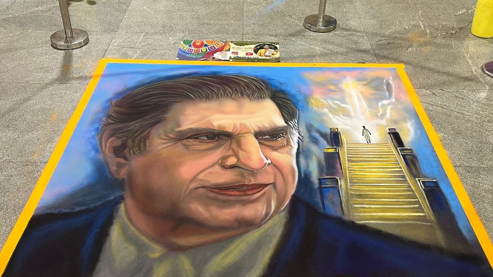 Bengaluru Metro honors Ratan Tata with stunning art at Kempegowda station-Majestic | Bengaluru