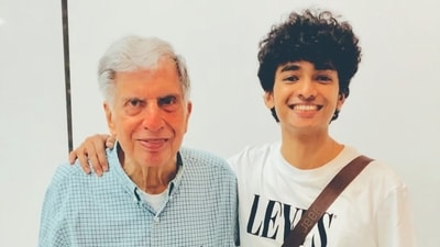 Ratan Tata with Shantanu Naidu. his close aide and assistant. Ratan Tata with Shantanu Naidu. his close aide and assistant.