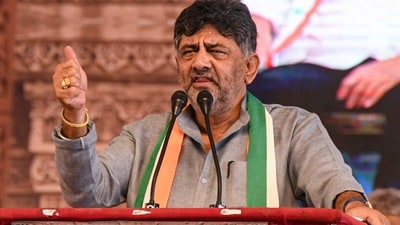 Karnataka deputy chief minister DK Shivakumar. (PTI) Karnataka deputy chief minister DK Shivakumar. (PTI)