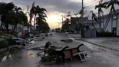 The once-vibrant city has now plunged into darkness. According to poweroutage.us, over 3.4 million homes and businesses have lost electricity as the storm continues its path of destruction 
