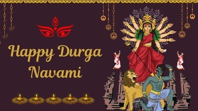 Happy Durga Navami 2024: Celebrate the auspicious occasion of Maha Navami with these special greetings. Happy Durga Navami 2024: Celebrate the auspicious occasion of Maha Navami with these special greetings.