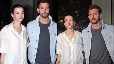 Hrithik Roshan and Saba Azad. Hrithik Roshan and Saba Azad.