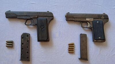 Mohali police have recovered two pistols and ammo from the accuse. (File) Mohali police have recovered two pistols and ammo from the accuse. (File)