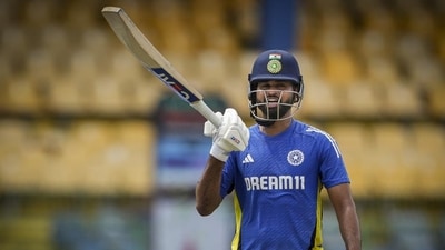 Shreyas Iyer during a training session for Mumbai. (HT_PRINT) Shreyas Iyer during a training session for Mumbai. (HT_PRINT)