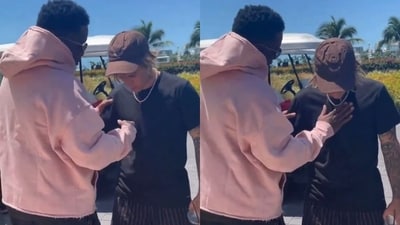 Diddy appears to be patting down Justin Bieber in a 3-year-old video to check for a wire. The video went viral again recently Diddy appears to be patting down Justin Bieber in a 3-year-old video to check for a wire. The video went viral again recently