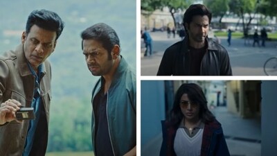 Manoj Bajpayee aka Srikant Tiwari unravels the mystery of Honey Bunny in The Family man crossover promo. Manoj Bajpayee aka Srikant Tiwari unravels the mystery of Honey Bunny in The Family man crossover promo.