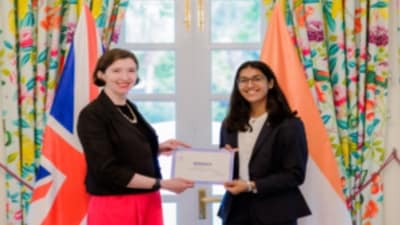 Nidhi Gautam, 19, was chosen from a pool of more than 140 applications from around the country. (www.gov.uk) Nidhi Gautam, 19, was chosen from a pool of more than 140 applications from around the country. (www.gov.uk)