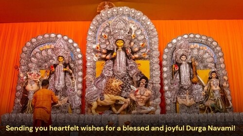 Sandhi Puja takes place during the transition between Mahashtami and Mahanavami. Sandhi Puja takes place during the transition between Mahashtami and Mahanavami.
