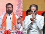Maharashtra chief minister Eknath Shinde and Shiv Sena (UBT) chief Uddhav Thackeray