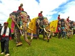 The Dasara procession is held on "Vijayadashami" day, signifying the victory of good over evil.