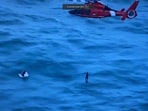 Coast Guard rescues man adrift 30 miles off Florida after Hurricane Milton.