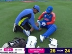 Rishabh Pant nursing his 'fale' injury in T20 World Cup 2024 final