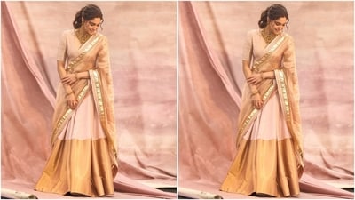Her glam outfit is from the shelves of the brand Iqbal Hussain, and incorporating it into your wardrobe will cost you <span class='webrupee'>₹</span>90,750. (Instagram/@sharvari) Her glam outfit is from the shelves of the brand Iqbal Hussain, and incorporating it into your wardrobe will cost you <span class='webrupee'>₹</span>90,750. (Instagram/@sharvari)