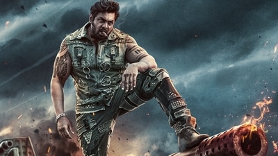 Martin review: Dhruva Sarja plays an IRS officer called Arjun and the titular Martin in the film. Martin review: Dhruva Sarja plays an IRS officer called Arjun and the titular Martin in the film.