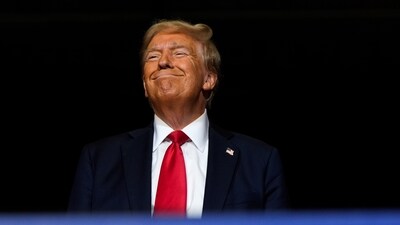 Republican presidential nominee former President Donald Trump arrives for a campaign rally at Grand Sierra Resort and Casino, (AP) Republican presidential nominee former President Donald Trump arrives for a campaign rally at Grand Sierra Resort and Casino, (AP)