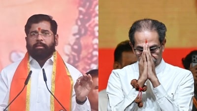 Maharashtra chief minister Eknath Shinde and Shiv Sena (UBT) chief Uddhav Thackeray (Anshuman Poyrekar and Raju Shinde/HT Photo) Maharashtra chief minister Eknath Shinde and Shiv Sena (UBT) chief Uddhav Thackeray (Anshuman Poyrekar and Raju Shinde/HT Photo)