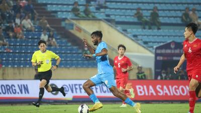 Farukh Choudhary scored for India against Vietnam on Saturday. (AIFF) Farukh Choudhary scored for India against Vietnam on Saturday. (AIFF)