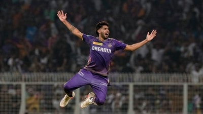 Kolkata Knight Riders pacer Harshit Rana won't receive his first India cap just yet. (PTI) Kolkata Knight Riders pacer Harshit Rana won't receive his first India cap just yet. (PTI)