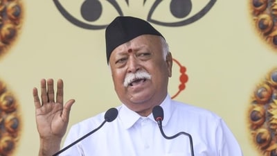 RSS chief Mohan Bhagwat. (PTI) (HT_PRINT)