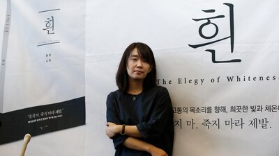South Korean author Han Kang poses for the media during a news conference in Seoul, South Korea, on May 24, 2016. (AP Photo/Lee Jin-man) (AP) South Korean author Han Kang poses for the media during a news conference in Seoul, South Korea, on May 24, 2016. (AP Photo/Lee Jin-man) (AP)