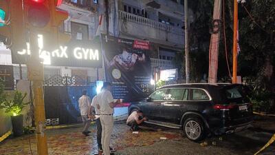 The gym in Greater Kailash where Nadir Shah was shot dead last month. (HT Photo)