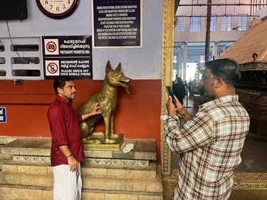 Devotees pray for the well-being of their pets at the temple in Anthoor, 15 km from Kannur town. Devotees pray for the well-being of their pets at the temple in Anthoor, 15 km from Kannur town.